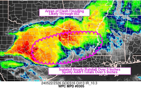 #WPC_MD 0305 affecting east-central TX into southern AR/northern LA, #mswx #lawx #arwx #txwx, wpc.ncep.noaa.gov/metwatch/metwa…