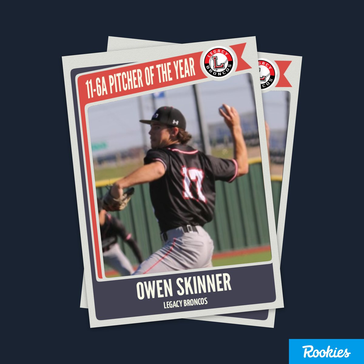 Last but not least, Congratulations to Owen Skinner for being the unanimous choice for 11-6A District Pitcher of the Year!!