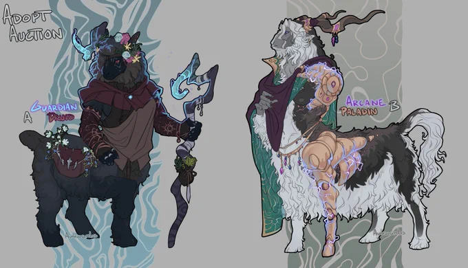 Been working on these with my small tablet at first, but couldn't fuckin bear the coloring so I had to wait a few days for my new pen to arrive.Here we go, some verryyy high fantasy  