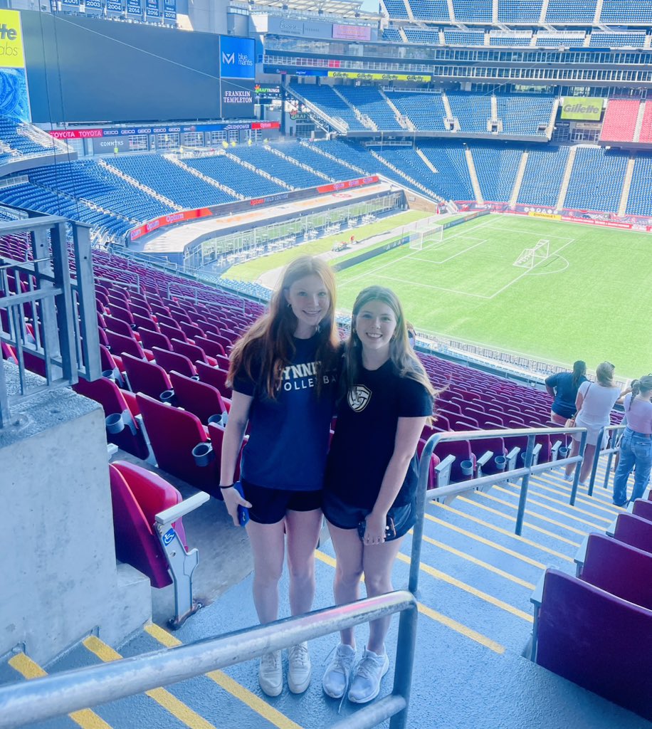 Thank you to Erin Higdon and Erika Pasquale for attending the MIAA Girls ans Women in Sport Day today at Gillette Stadium!! Special shout out to Ms. Pindara for chaperoning!