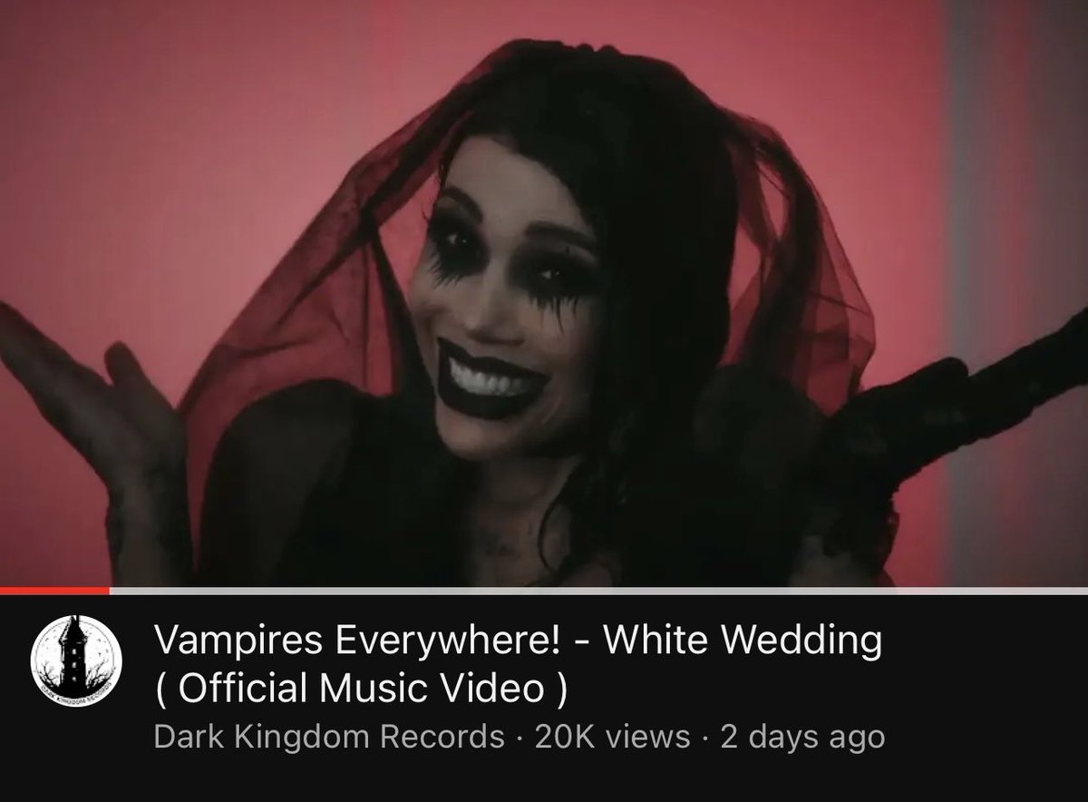 2 DAYS 20,000 VIEWS 👰💍🩸

Watch “White Wedding” Music Video 
youtu.be/b1YvvvlihwM?si…