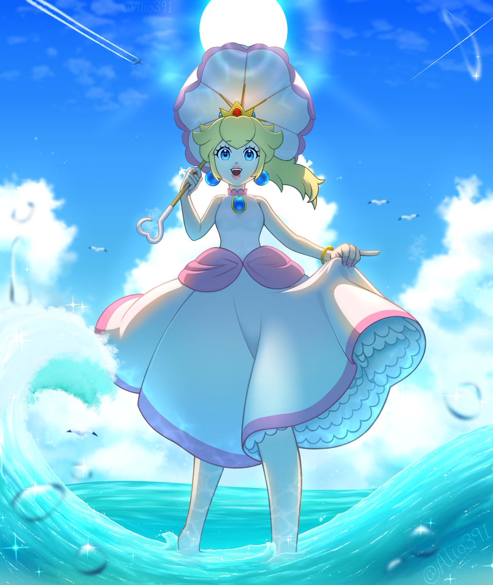 princess peach sunshine dress Download This Time In Her Super Mario Sunshine Dress/outfit - Super Mario Wind Waker PNG Image with No Background
