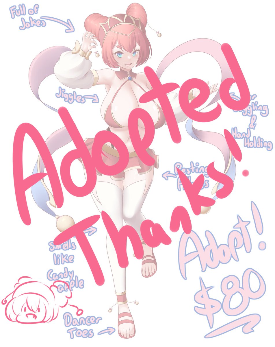 She's been adopted by @ItCameFrom4Chan, thanks! 