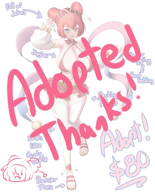 She's been adopted by @ItCameFrom4Chan, thanks! 