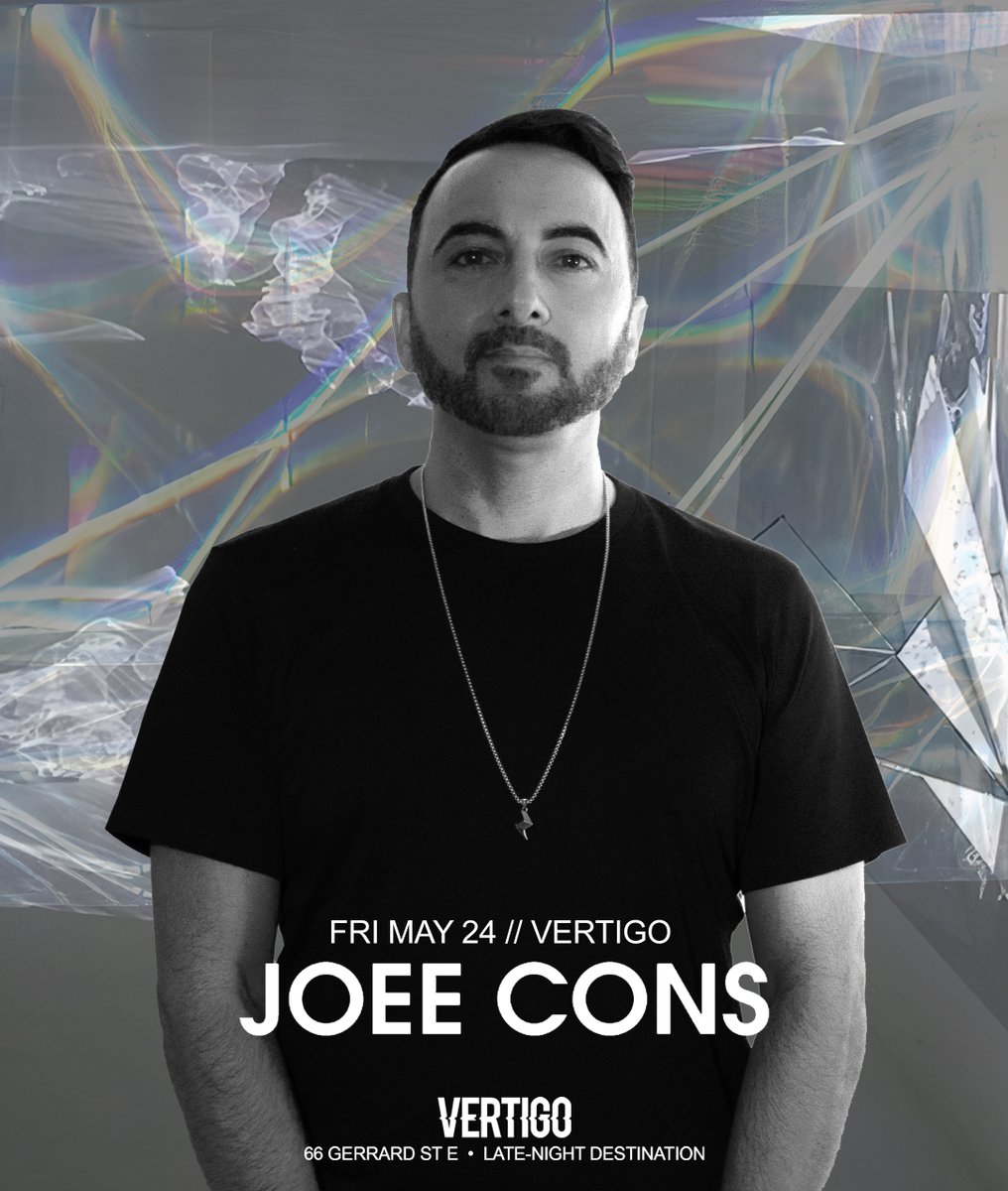 This Friday night looking forward to back inside Vertigo Toronto
 
🖇️ joeecons.com/rsvp
