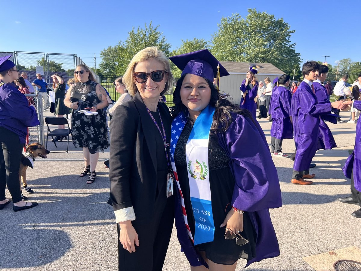 District214's tweet photo. The Mustangs are marching to the finish line! @RMHSMUSTANGS #214grad https://t.co/qkKVF7JYJ1