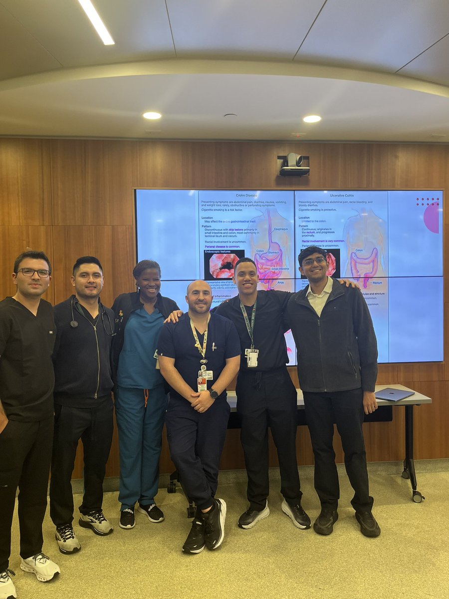 Resident report on a newly diagnosed case of Crohns disease #IBD   Great work from interns, students, and observers! <a href="/UmJmhIMRes/">University of Miami Internal Medicine Residency</a> <a href="/Dr_B_UMJMHIM/">Stefanie Brown, MD, MBA (she/her)</a> <a href="/estebanrdzf/">Esteban Rodriguez</a> <a href="/Medinajes_MD/">Jesse Medina, MD</a>