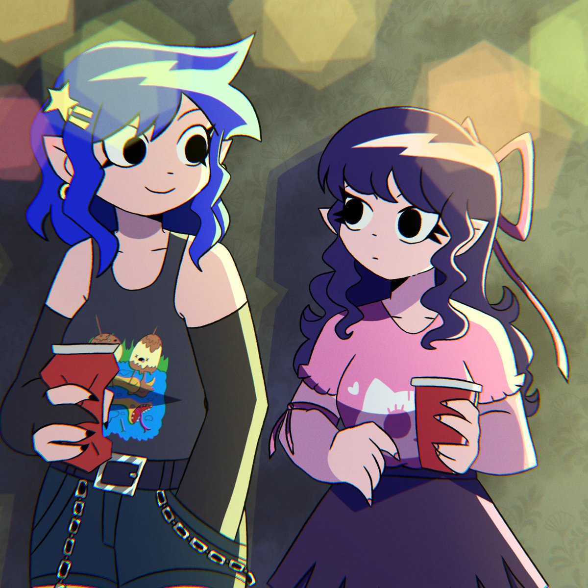 Eu até agora não vi ngm fazendo elas nessa cena de Scott Pilgrim então eu quis tentar #FsmpTVgirls #fsmpfanart #froggsmp