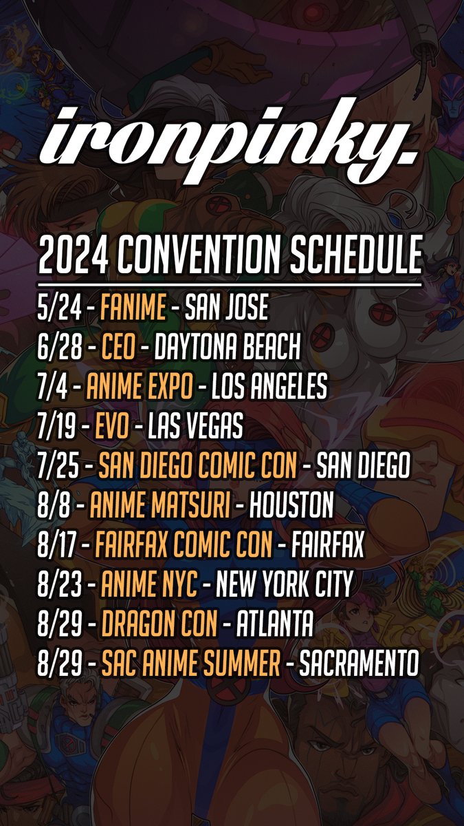 Fanime is comin' up! Just want to give everyone a heads up on my convention schedule
