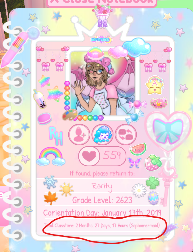 devyndefinitely's tweet photo. I'm a bit confused because I haven't gotten the Junicorn OR Senioroyalty badges, though I've played enough in campus 3 to get them both...
#RoyaleHigh #RHTwitter #callmehbob https://t.co/6vUs3qkaQF