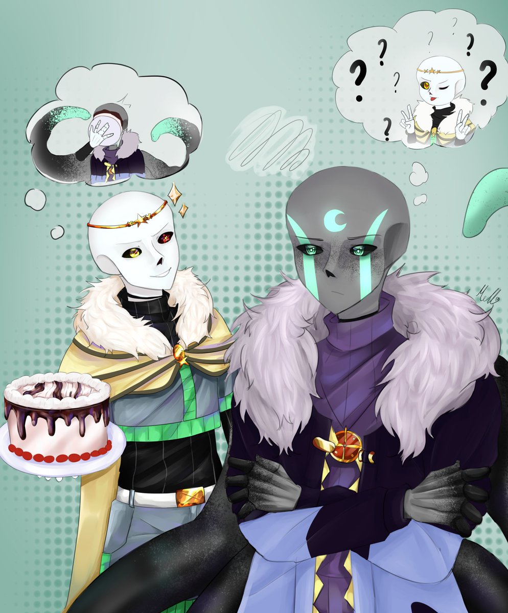 Mell_arts_posts's tweet image. Guess what will happen in 5 seconds..
(I'm a little late for Crescent's birthday I think, but I'll post it anyway)
#CrescentSans #StarcrossSans (#NightKiller #CrossxDream ) #UndertaleAU