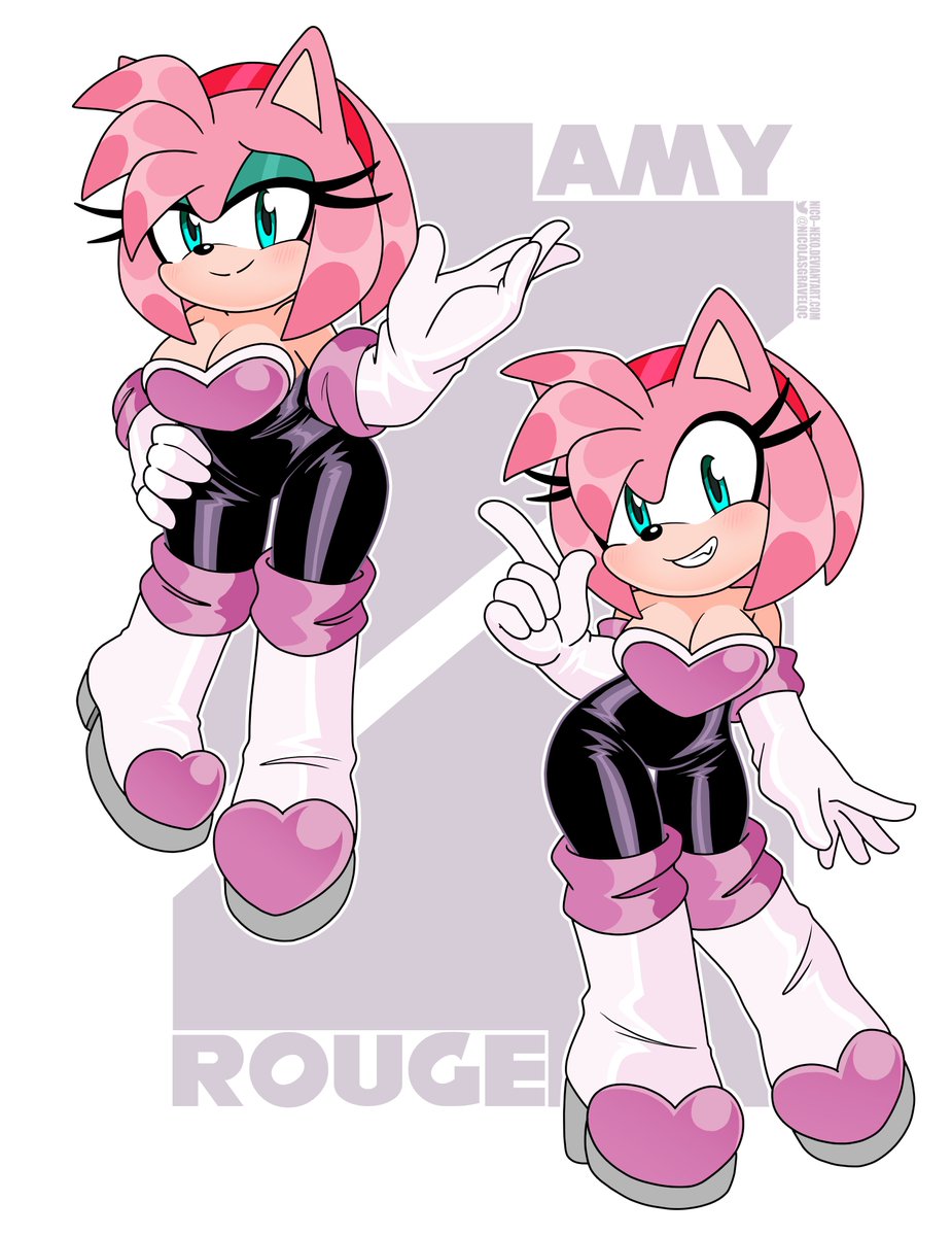 🖤 I still have Amy Rouge on the brain! 🩷 #AmyRouge #AmyRose #RougeTheBat #SonicTheHedgehog