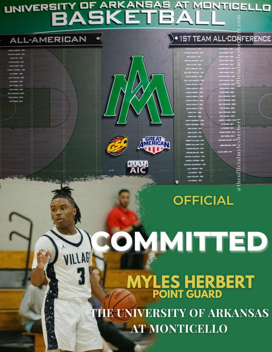 I am Grateful and honored to be fully committed to play basketball at the University of Arkansas at Monticello! After a great conversation with Coach <a href="/Coach_Tapp/">Chad Tapp</a>, I'm excited for what lies ahead. AGTG! ✝️🙏🏿Thank you to my school, coaches, teammates, family, and community!