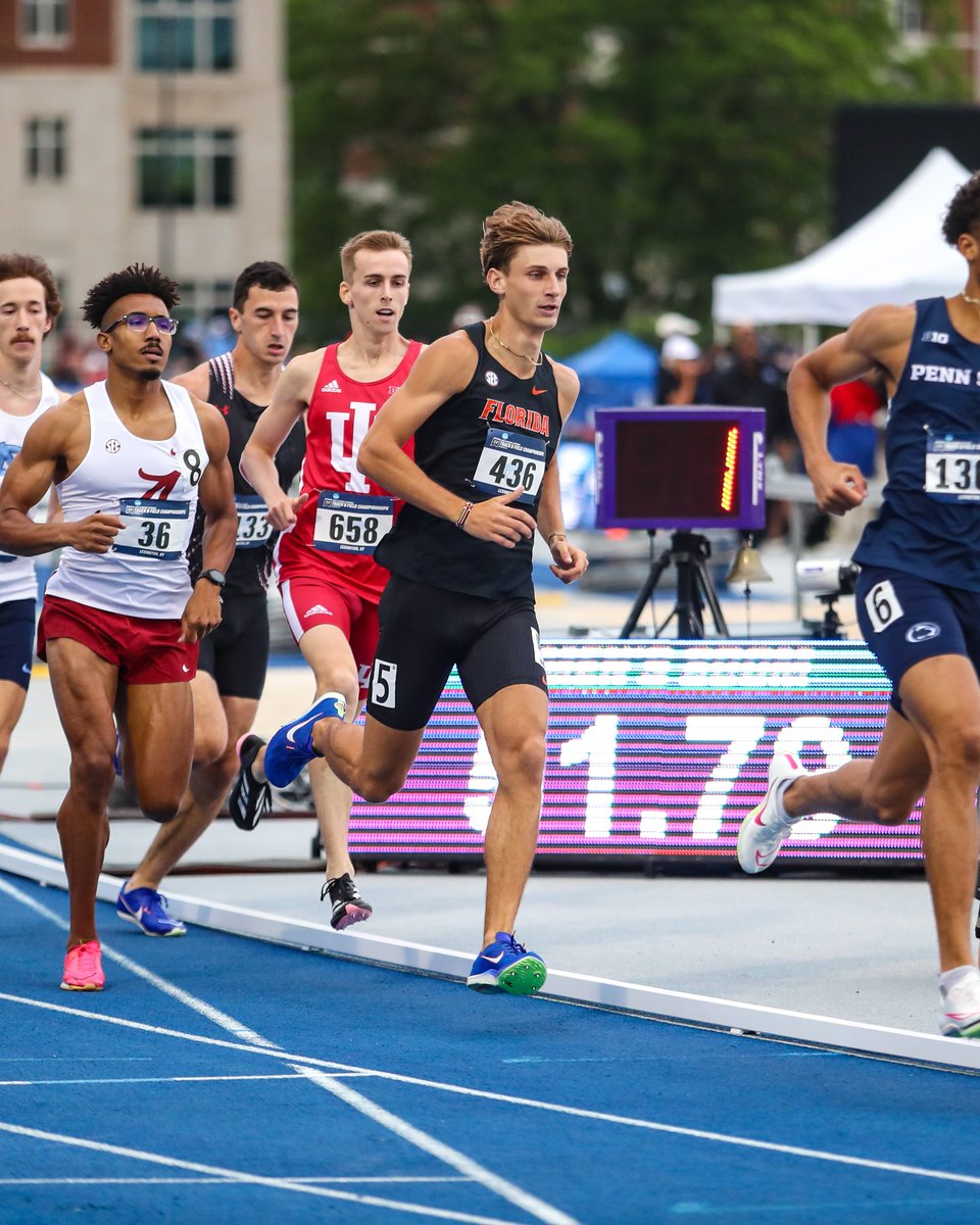 Maseman moves on ✅ Ryan Maseman qualifies for the 800m quarterfinals on Friday night behind a personal best time of 1:47.72! #GoGators 🐊 | #NCAATF