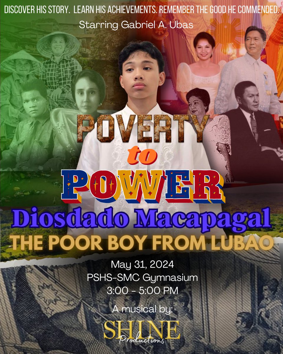 sg_pshsdrc's tweet photo. Come and witness the lives and legacies of our very own Diosdado Macapagal, Ferdinand Marcos Sr., Corazon Aquino, and Fidel Ramos! https://t.co/Zj7Y9Jnn4V