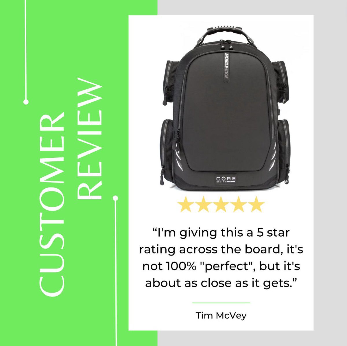 We love what our customers are saying about the Special Edition CORE Gaming Backpack w/ White Trim🤗 Shop now👉🏽 hubs.li/Q02tgFcv0 . . #Gaming #CustomerReviews #Gamer #PS #PlayStation #VideoGames