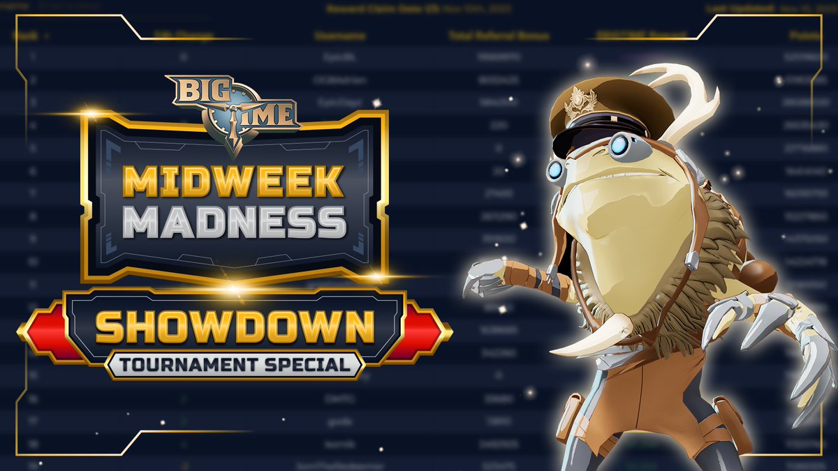 Midweek Madness #7 of @playbigtime is here! 🤯🔨 Selected Armory recipes will award 2x Leaderboard Points! Starting now and ending on 5.24.24, at 23:59 UTC. 📅 More info here: discord.com/channels/66634…