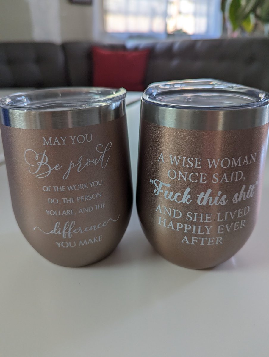 My life in two cups.