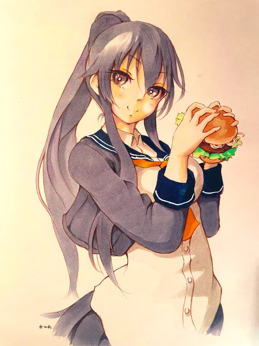 #このタグを見た人は黙って食べ物を持ったキャラを貼る 