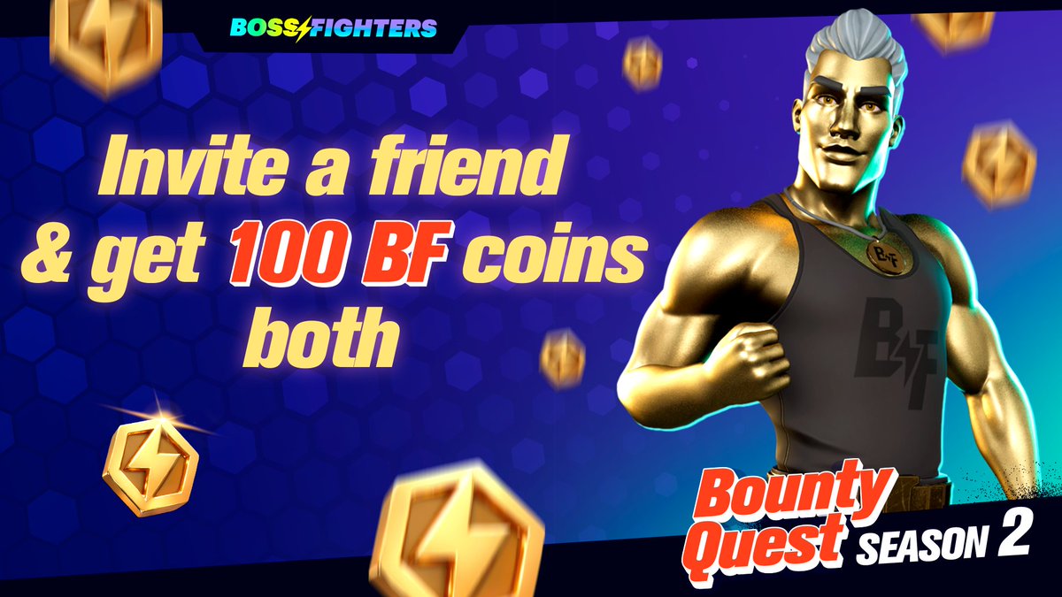 Do you know what the @BossFightersX Buddy Bonus is? Share your referral link with your friends! When a friend authorizes through your link, you both receive 100 BF coins; Receive a daily bonus of 10% of the BF coins your friend collects! Check here: airdrop.bossfighters.game