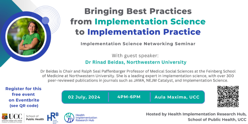 UCCPublicHealth's tweet photo. Announcing our Implementation Science Networking Seminar!  

The Health Implementation Research Hub (HIRH) in the School of Public Health, led by Dr Sheena McHugh, is hosting a networking event.  

Limited spaces are available to book on Eventbrite. https://t.co/pXvuDJvBBM https://t.co/nNfUaIJBYy