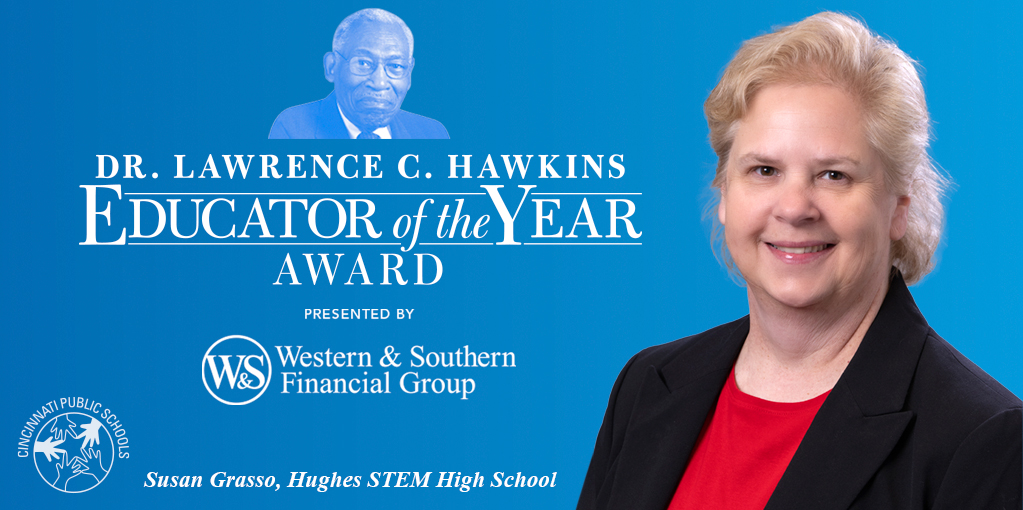 Congratulations to Susan Grasso, Career and Technical Education Information Technology teacher at @HughesSTEMHS, on winning the 2024 Dr. Lawrence C. Hawkins Educator of the Year Award! @IamCPS #WesternSouthernFamily westernsouthern.com/about/newsroom…