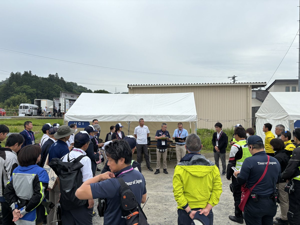 tourofjapan's tweet photo. レース審判や関係者によるコミセール会議が行われています。　#toj2024 https://t.co/Ug4dzJrCQK