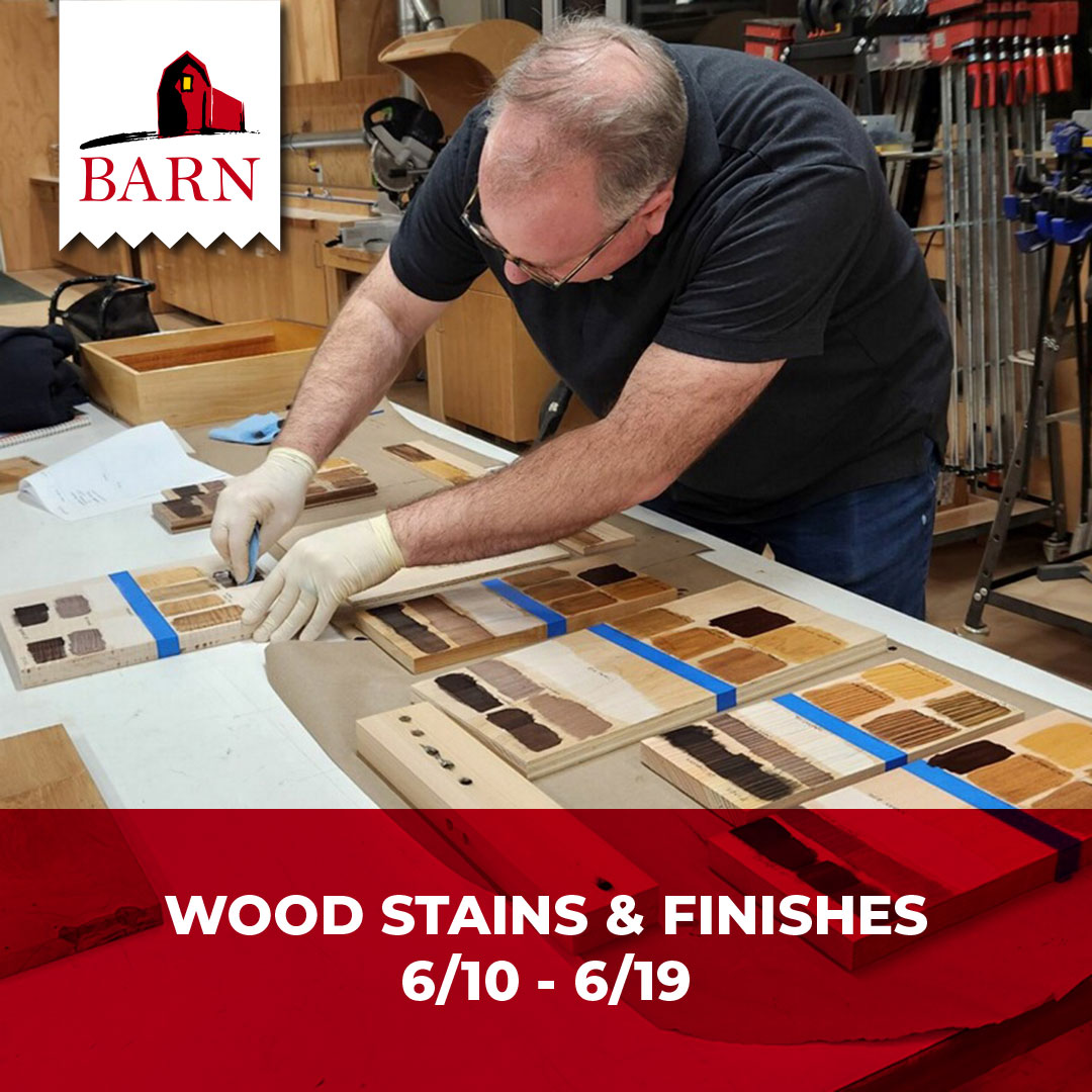 Learn about different types of wood stains and clear finishes in this hands-on class.

pulse.ly/pnppaj1kbz

#woodworking #woodworkingskills #woodworkingclass #woodstain #woodwork #woodshop #bainbridgebarn #bainbridgeisland #kitsap