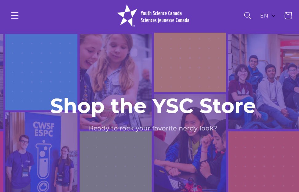 Finalists! Have you checked out our online store yet? You can pre-order your #CWSF2024 swag for pick up in Ottawa. 

Pre-orders close on Friday night!
🔗shop.youthscience.ca