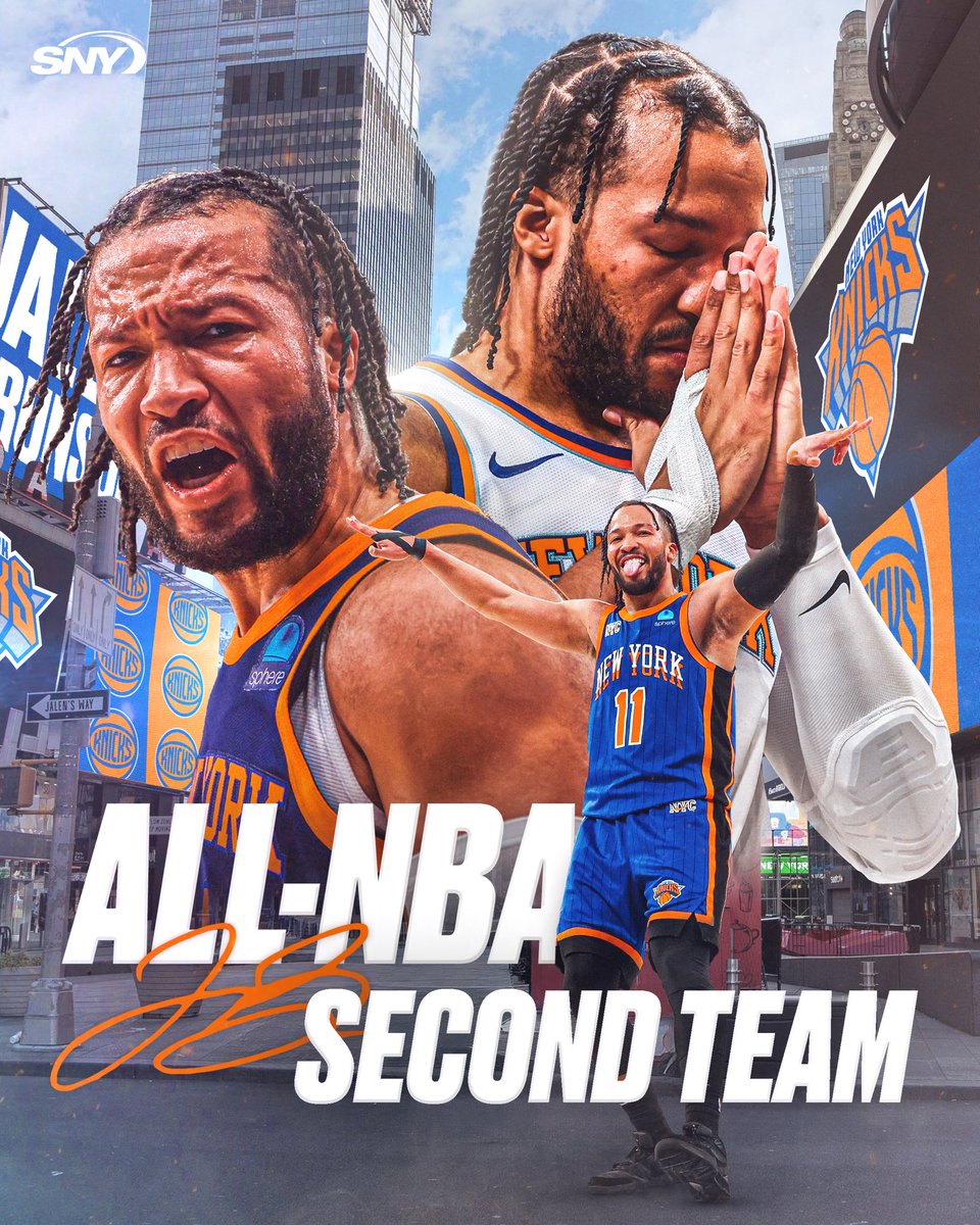 All-NBA Second Team honors for Jalen Brunson 👏