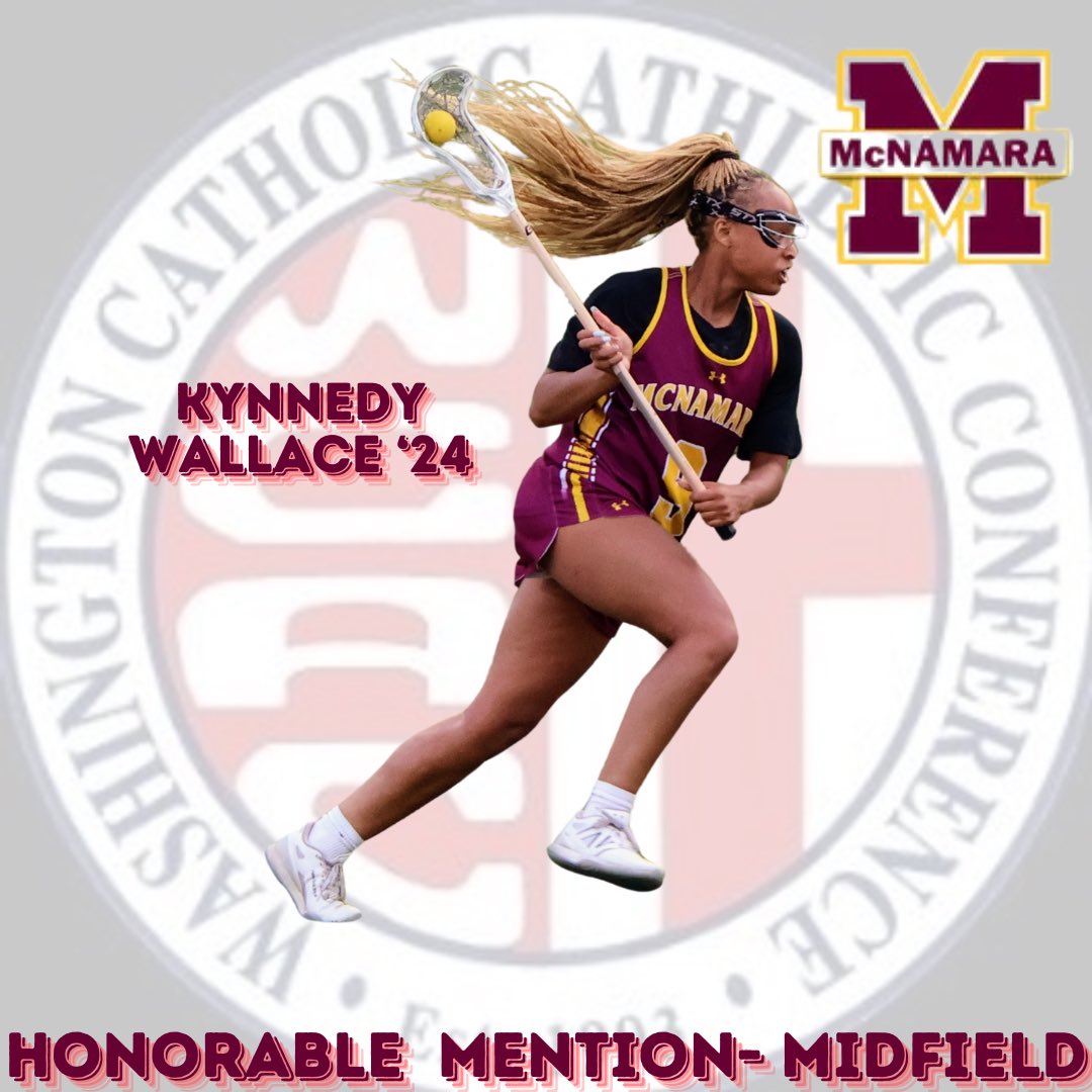 BMHSWLax's tweet photo. Congratulations to senior, Kynnedy Wallace, for earning Honorable Mention All-@WCACSports !  This is her third straight year earning all conference recognition.  Congrats on an excellent season!
#bmhspride #growthegame #WCAC https://t.co/0483JRsMBb