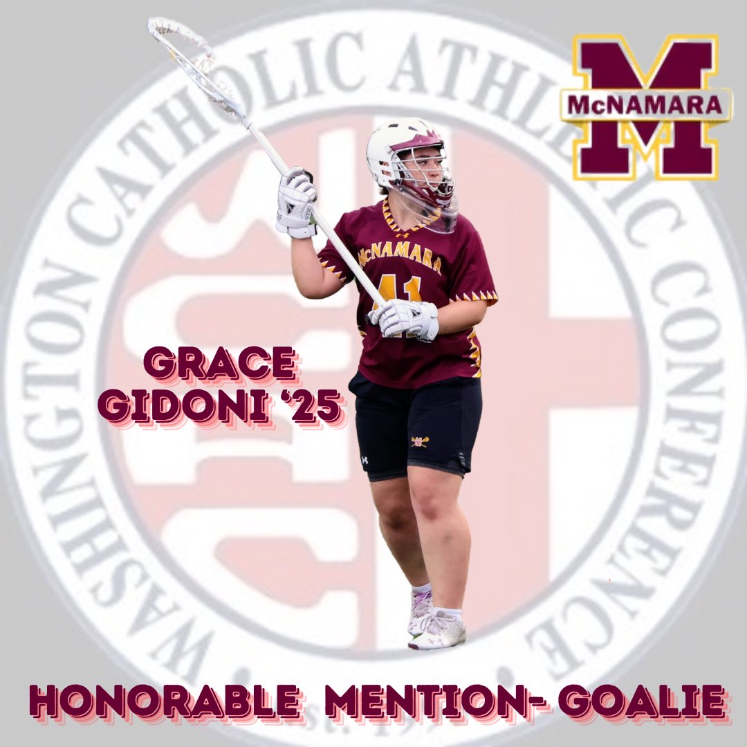 BMHSWLax's tweet photo. Congratulations to Junior, Grace Gidoni, for earning Honorable Mention All-WCAC!  Congrats on a stellar season!
#bmhspride #growthegame #WCAC https://t.co/pLLm1YDq8O