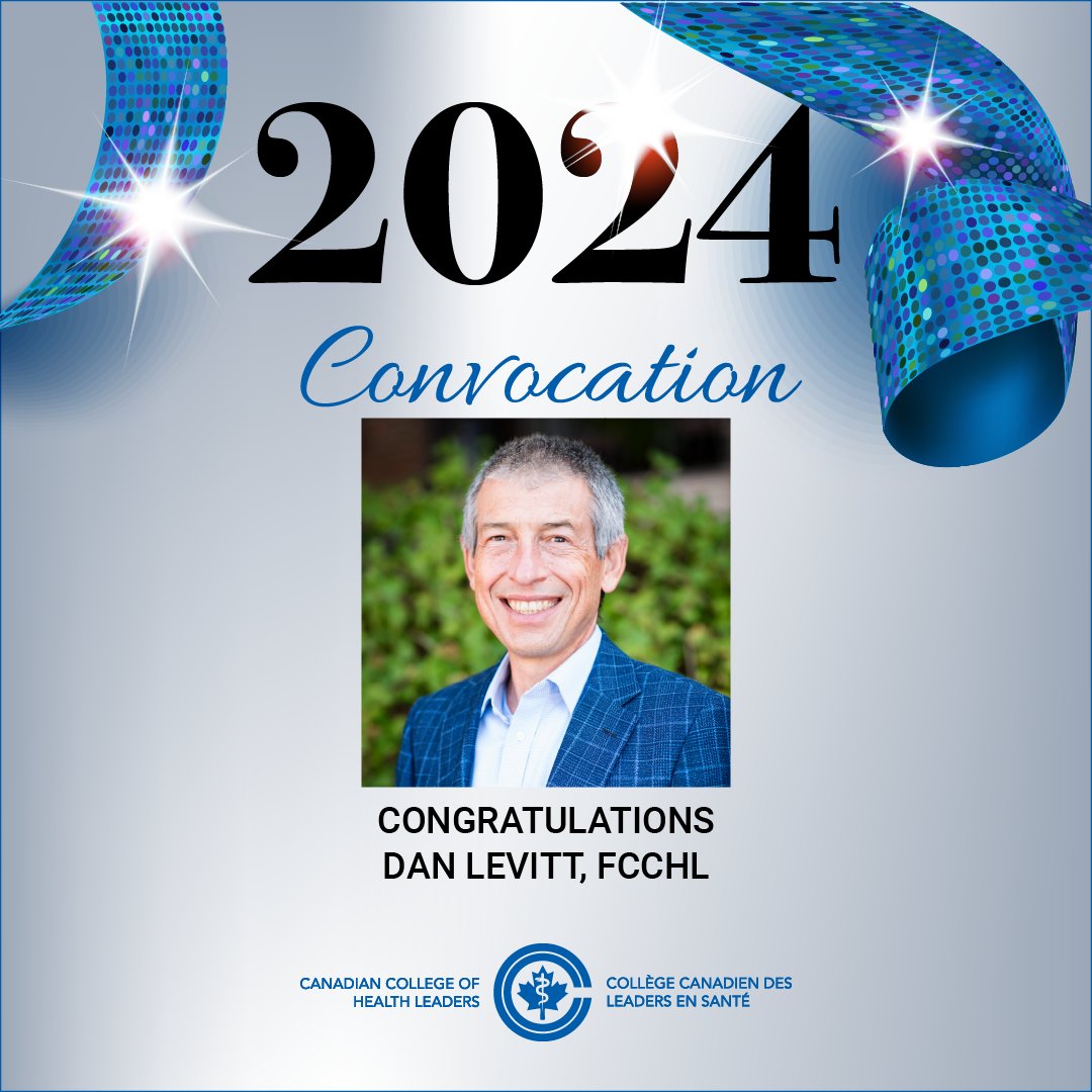 The Fellows Council is proud to announce that Dan Levitt has received the Fellowship designation. The Fellowship designation recognizes members who have demonstrated outstanding leadership. > bit.ly/cchl-news-2024… 

#CCHLeaders #CDNHealth #CCHLDifferenceMaker #HealthLeaders