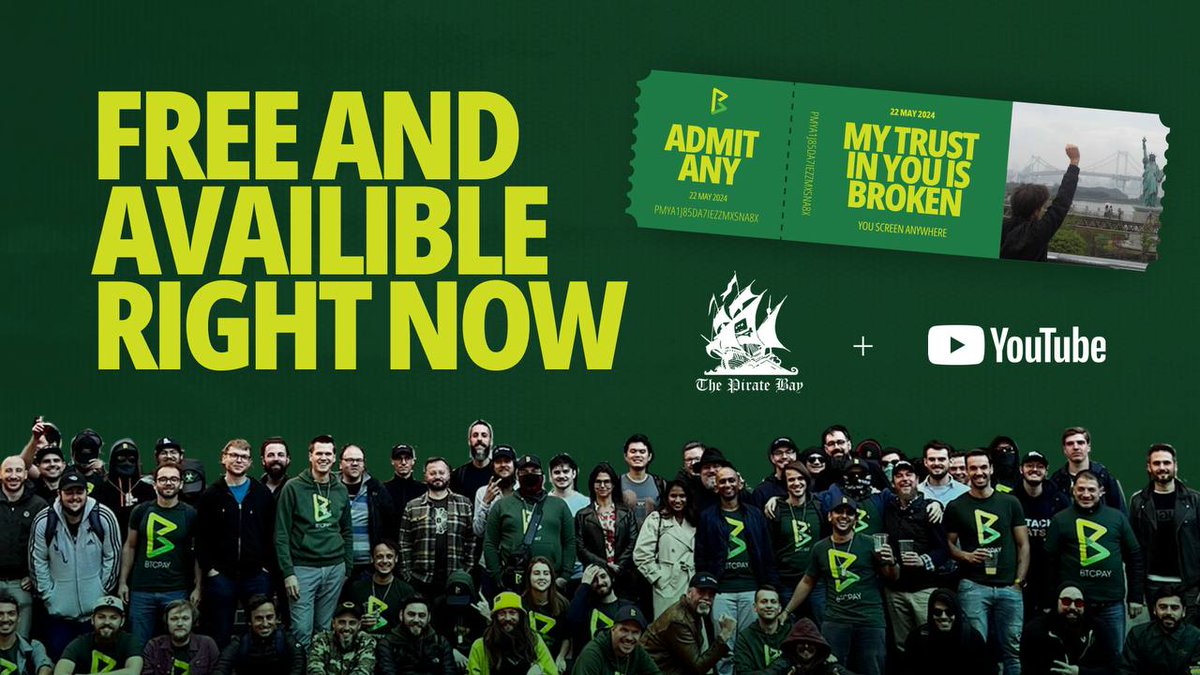 BTCPay documentary #MYTRUSTINYOUISBROKEN is now live on YouTube! Close out # Bitcoin Pizza Day 🍕 by watching the story of how our project arose from  the ashes of Block size Wars. If you