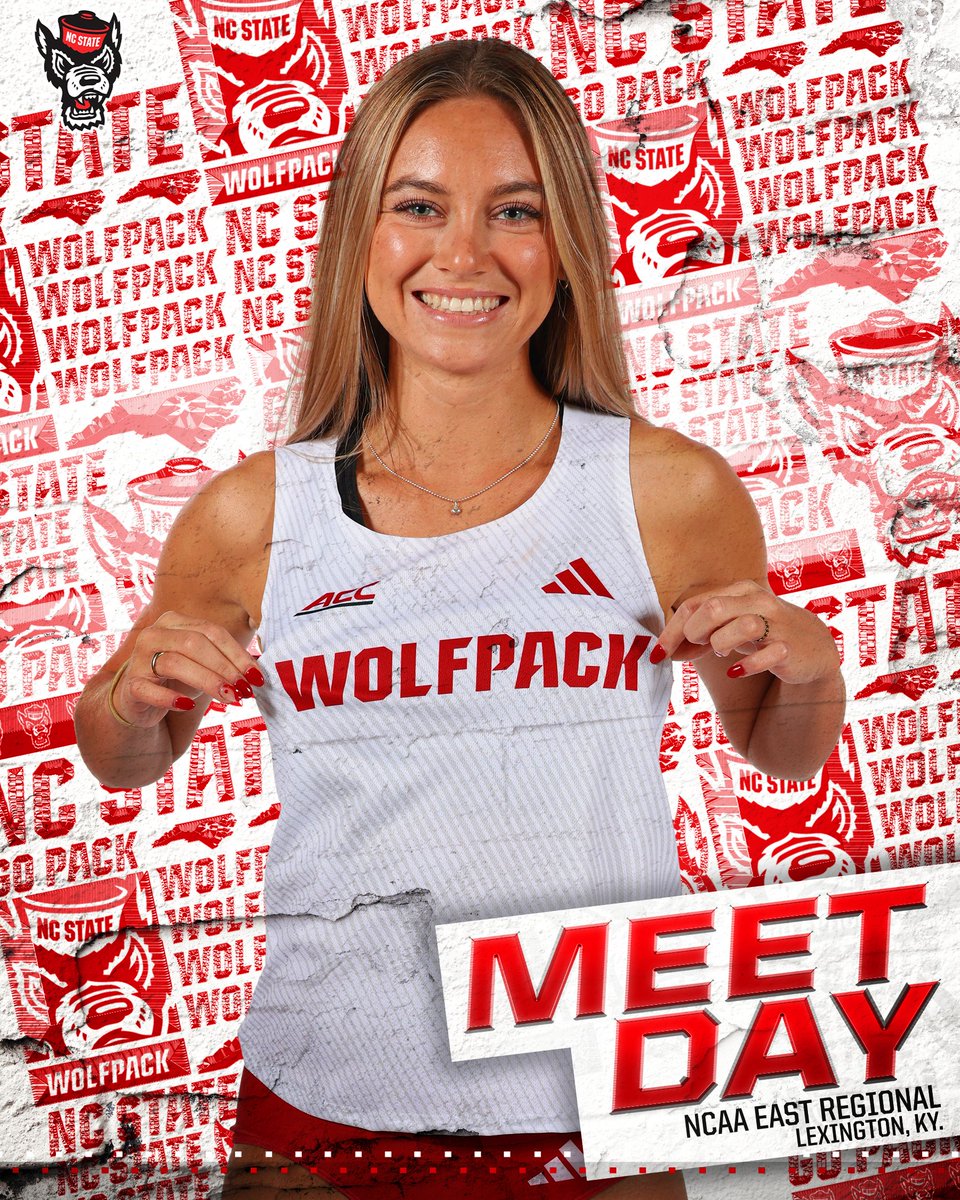Day two and the women will take the track🫡 🗓️ May 22-25 🏟️ University of Kentucky (Lexington, Ky.) 📊 bit.ly/3QUNXED #WolfpackTF - #GoPack