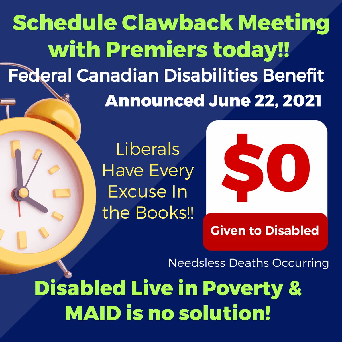 ClanCollector's tweet photo. #CDNdisabilites #cdnpoli
#cdnpolitics
#CDN
#CDNNews
#cdnmedia
@stevenmackinnon
@karinagould
@MPJulian
@ATherrienBQ
@AndrewScheer
@theJagmeetSingh
@yfblanchet
@PierrePoilievre
@ElizabethMay
@JustinTrudeau
@cafreeland
@MelissaLantsman
@TimUppal
@KamalKheraLib 
@BonitaZarrillo 
@TracyGrayKLC 
@morricemike

@Disability_WP @InclusionCA won't call for it so I will!

Schedule Clawback Meeting with Premiers today!!!

Enough Excuses!!!

@KamalKheraLib must resign!!!

#CanadianDisabilitiesBenefit
#DisabilitiesTaxCredit
#NDP #cpc #Blocq #liberals #green
#HoC #SenCA #GC