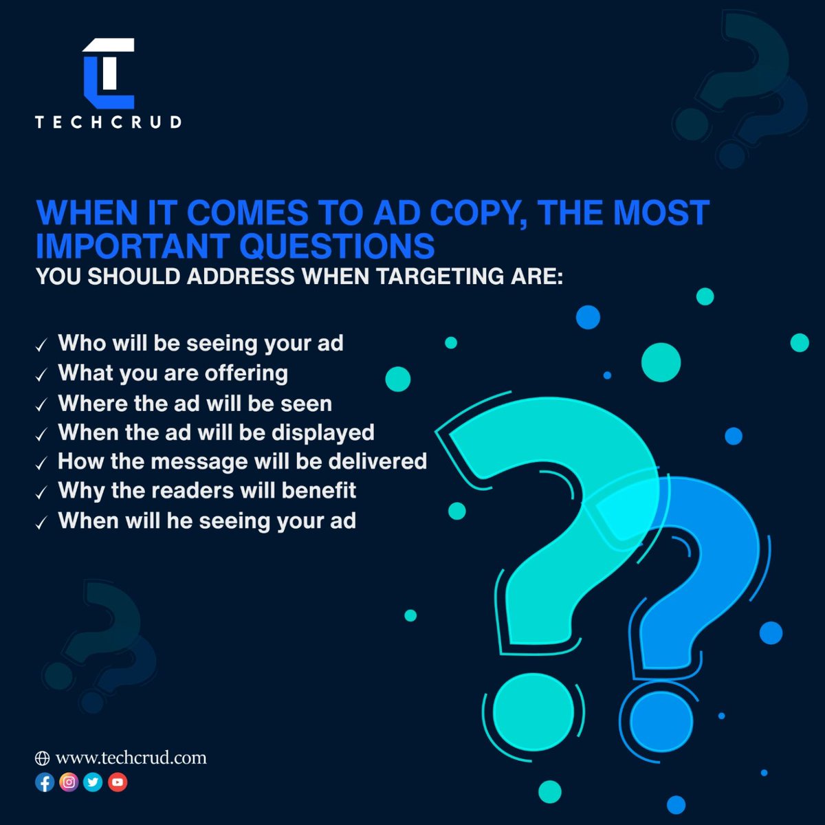 tech_crud's tweet image. The interactive nature of social media enables real-time feedback and engagement, fostering a dynamic relationship with potential customers and amplifying the overall impact of your campaign.
#SmallBusiness #Entrepreneur #Innovation #DigitalMarketing #SocialMediaMarketing