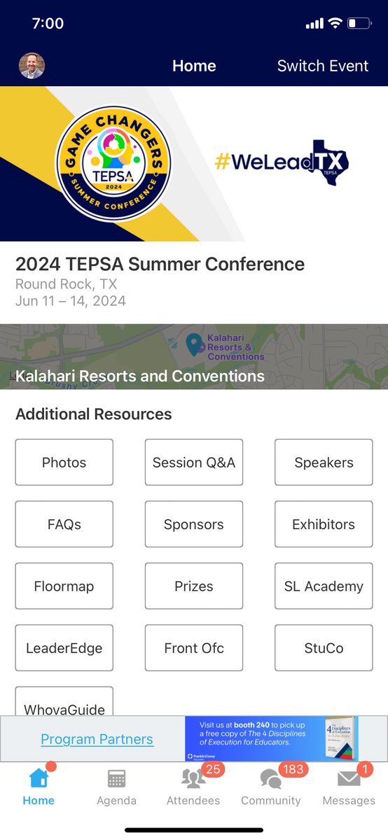 🚨 The TEPSA Summer Conference App is live! 🚨

Download the Whova app, and sign-in using the email from your Summer Conference registration. 

It’s getting real… we’re less than 3 weeks away! You can still register at TEPSA.org  #WeLeadTX