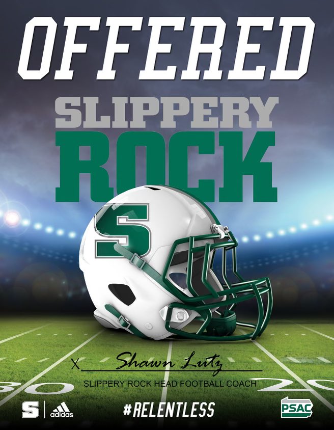 After a great conversation with @CoachCedWhit I’m grateful to receive an offer to @SRURockFB! @PCC_FOOTBALL @CoachLehmeier @HKA_Tanalski @RonFuchsCC