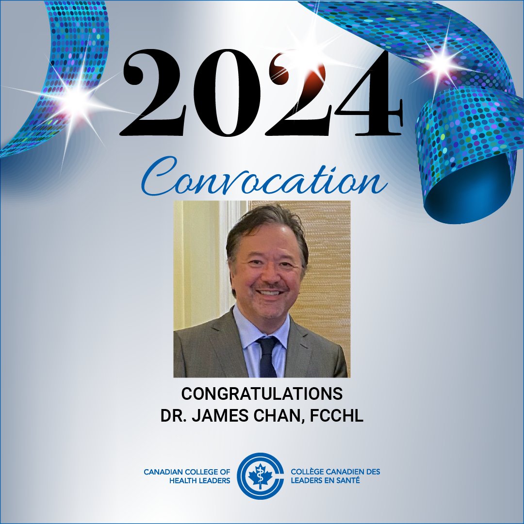 The Fellows Council is proud to announce that Dr. James Chan has received the Fellowship designation. The Fellowship designation recognizes members who have demonstrated outstanding leadership. > bit.ly/cchl-news-2024…  
#CCHLeaders #CDNHealth #CCHLDifferenceMaker #HealthLeaders