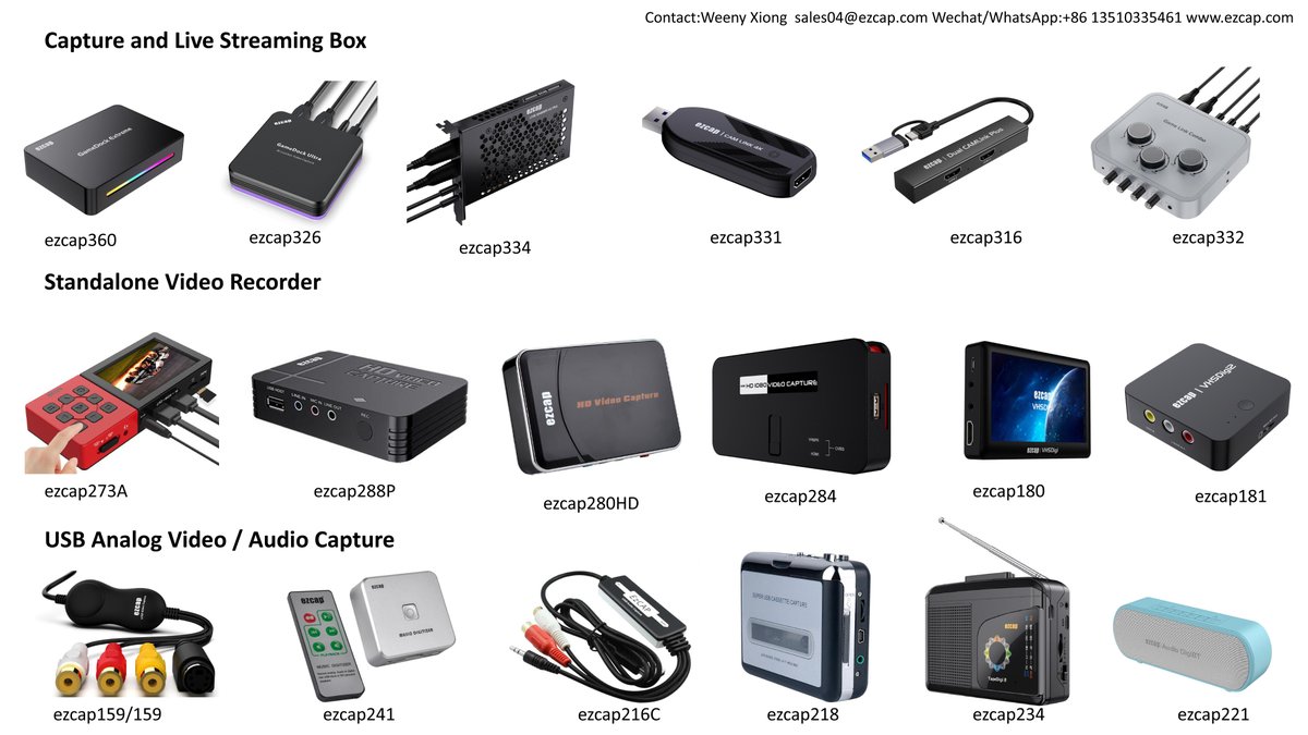 _ForwardVideo's tweet photo. #ezcap hot models!
#CaptureLiveStreamingBox #VideoRecorder #CassettePlayer #VideoCapture https://t.co/VTh7mqQfy3