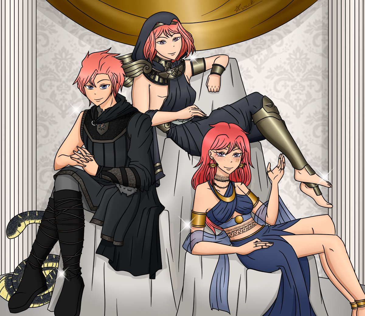 Me and my siblings are on our way to the party! Here’s our outfits

#BirthdayBallPV

((Zach: Thanatos 
Cody:nuadah
Sarah: anitun tabu))