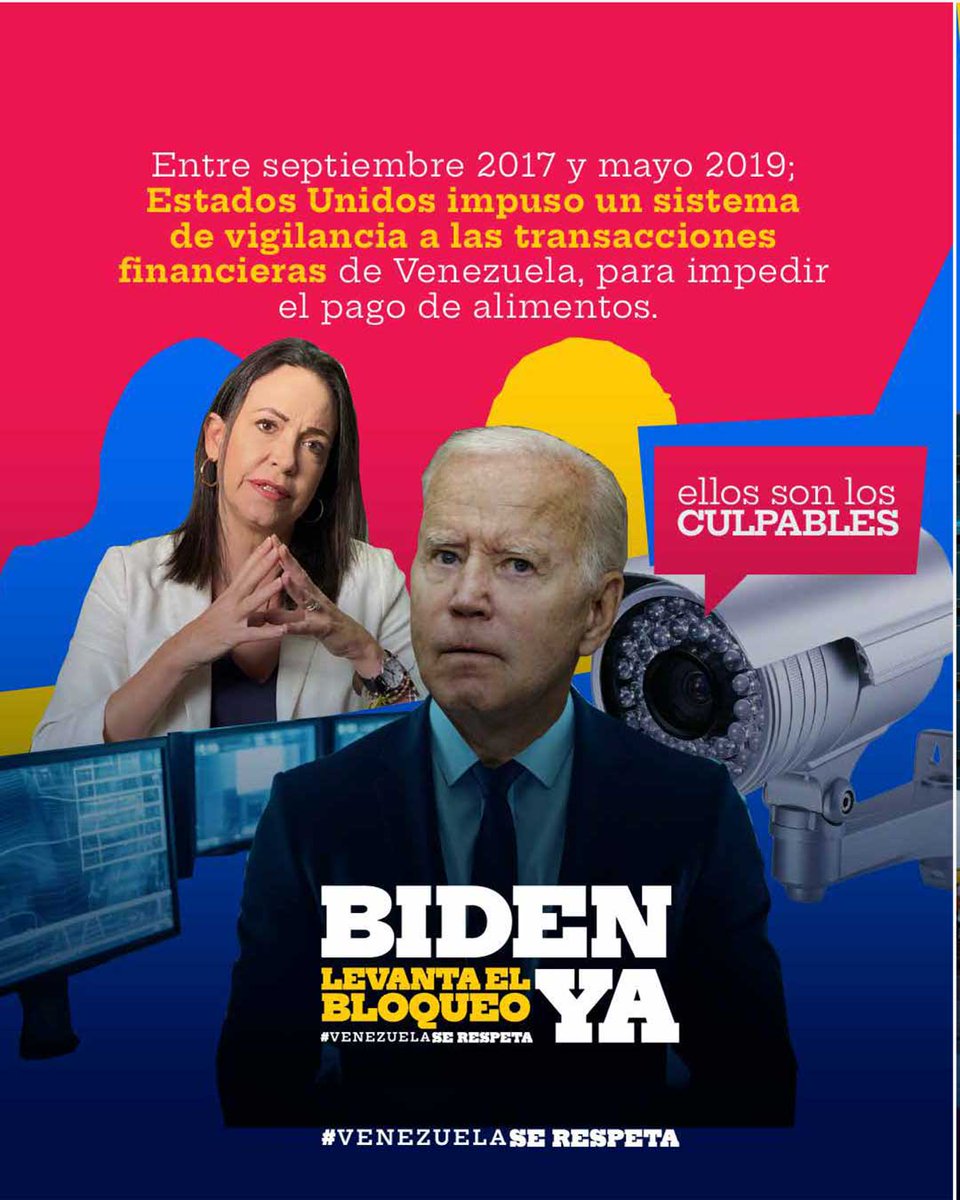 #BidenLevantaLasSancionesYa  #ConChávezYMaduroPaLoQueSea