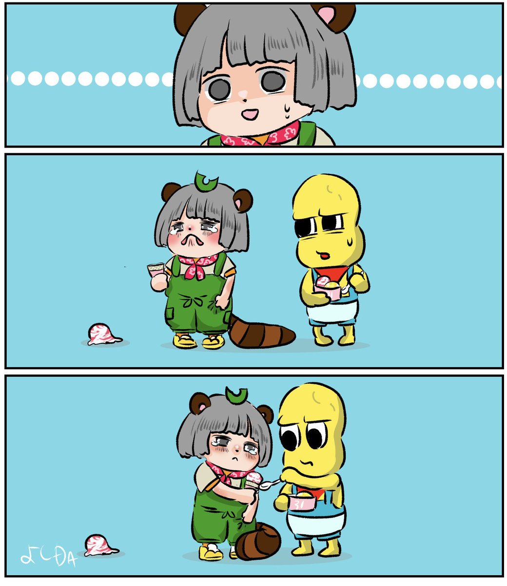 アイス。
#ぽこあーと 