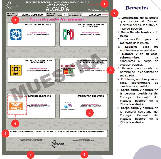 mauriciohuesca's tweet photo. ⌛ Faltan 10 días... 

Checa esta infografía y conoce tu boleta electoral 👉🏽 con la cual podrás expresar tu voto este próximo 2 de junio 🗳 https://t.co/uxt6GUp4yH