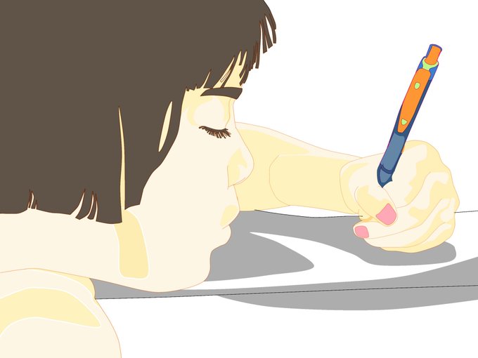 「holding pencil pencil」 illustration images(Latest)