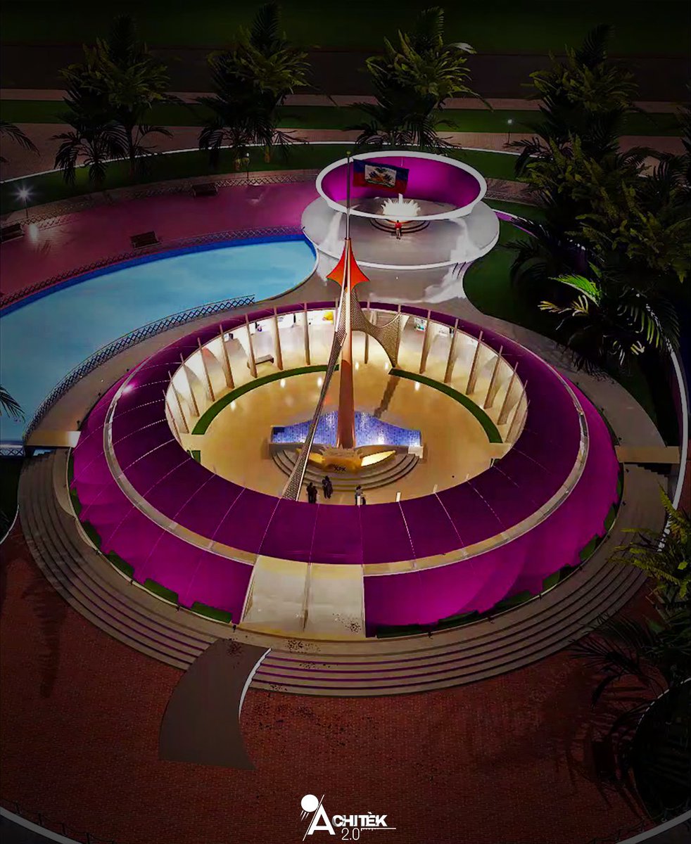 KervensArisma's tweet photo. 🇭🇹🇭🇹 Le Mémorial de la Dignité du mouvement national KPK brillant la nuit ! 🇭🇹🇭🇹
Le mini-documentaire du projet est disponible sur notre page Youtube, le lien: https://t.co/ubSy31sgAw

#haiti #kpk #architecture #rendu3d #3d #3dmodeling #design #art #dessin https://t.co/SjHgJDlaPS