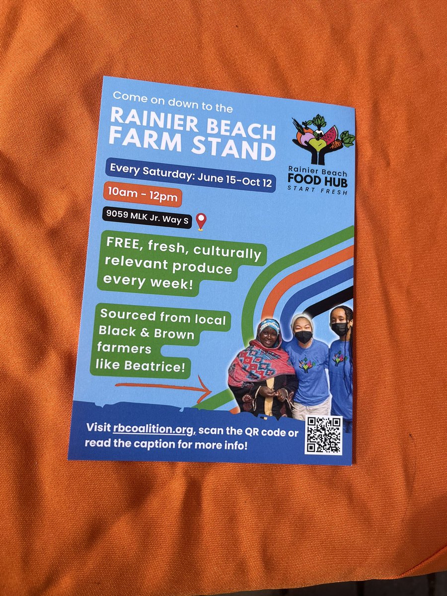 FN_Omar1's tweet photo. The RBAC’s farm stand will be coming back up starting June 15th- October at 9059 MLK Jr. Way S every Saturday morning from 10-12. Come through if you want some fresh produce! #RBfarmstand #rbac https://t.co/tkvZC6pkPC