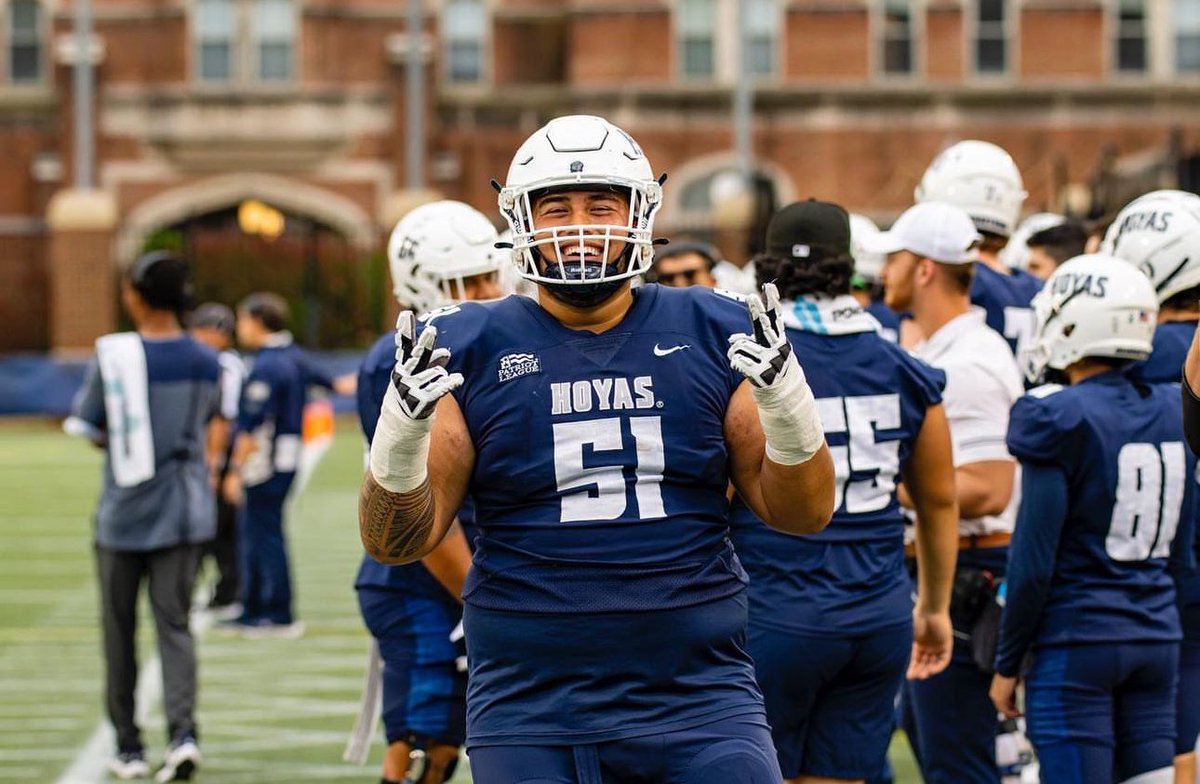 #AGTG Blessed and Honored to receive my 13th D1 offer from Georgetown University !! @CoachRamey_ @RamsFootballNC @RRACKLEY9