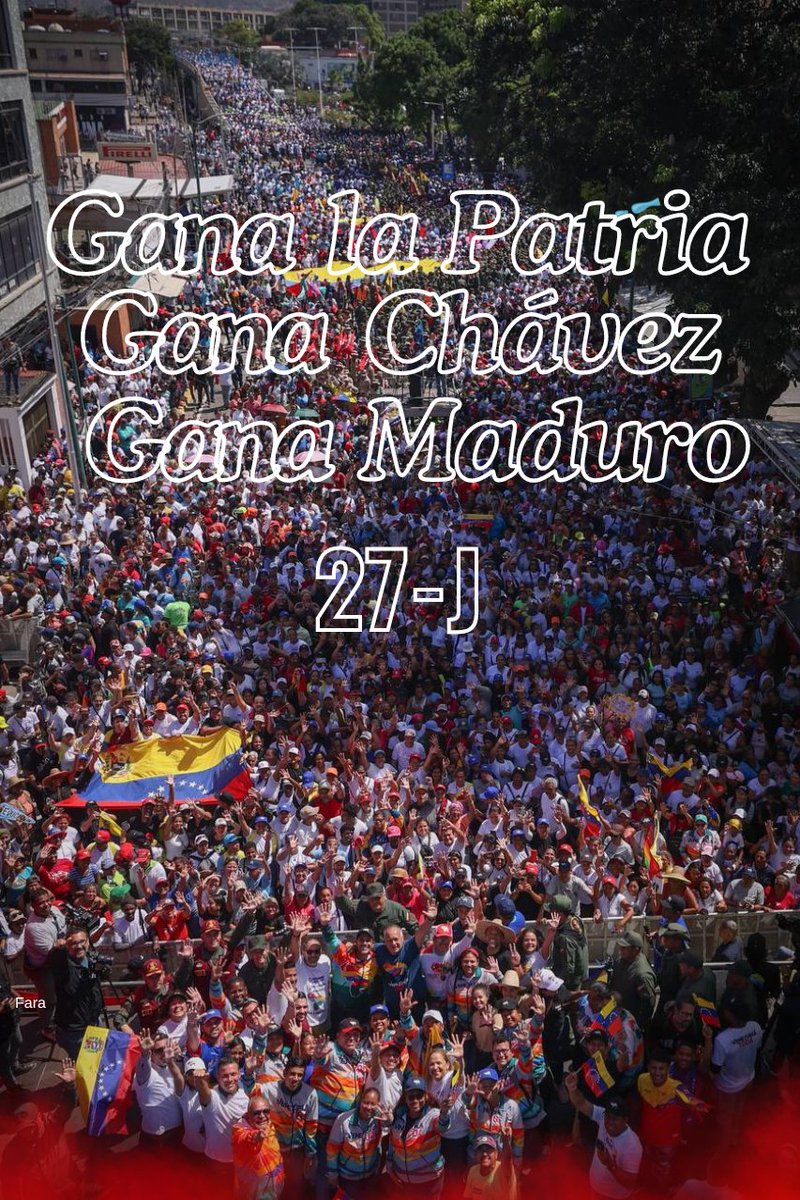 #ConChavezYMaduroPaLoQueSea vamos pa la calle, Pueblo Unido y Organizado el imperialismo y sus lacayos no creen en elecciones, jamás han reconocido los resultados, sus planes son violentos, siempre terminan en violencia, una y mil veces los hemos derrotados. Dijo @dcabellor ✌🏼🇻🇪